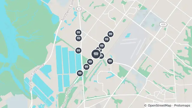 Map of Mowing — Salisbury Highway, Mawson Lakes and nearby items