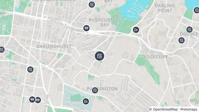 Map of Planned Power Outage — Paddington and nearby items