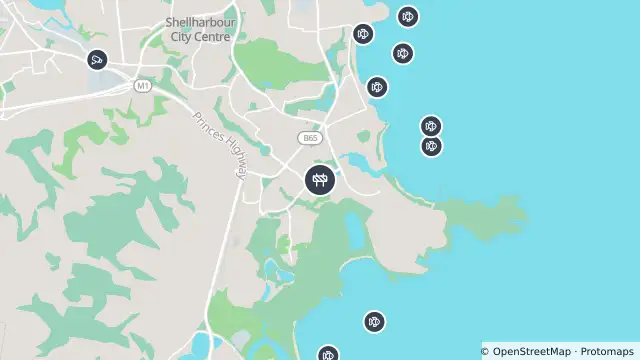 Map of Scheduled Roadwork — Cove Boulevard, Shell Cove and nearby items