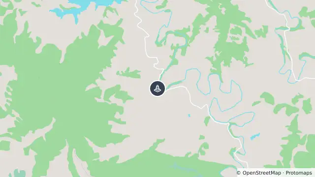 Map of Hazard Landslide — Paterson River Road, Mount Rivers and nearby items
