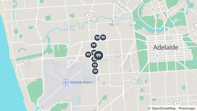 Map of Mowing — Sir Donald Bradman Drive, Cowandilla and nearby items