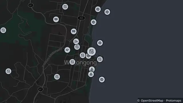 Map of Planned Power Outage — Wollongong and nearby items
