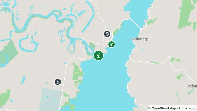 Map of Algal Status Green — Hume Dam At Dam Wall and nearby items