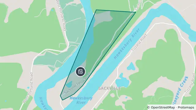 Map of Planned Power Outage — Sackville North and nearby items