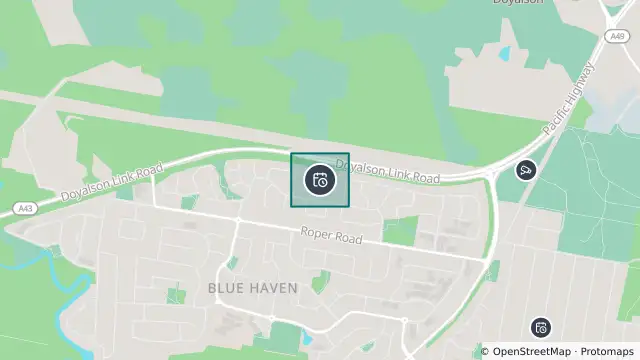 Map of Planned Power Outage — Blue Haven and nearby items