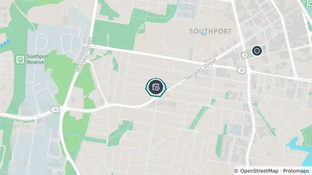 Map of Planned Power Outage — Southport and nearby items