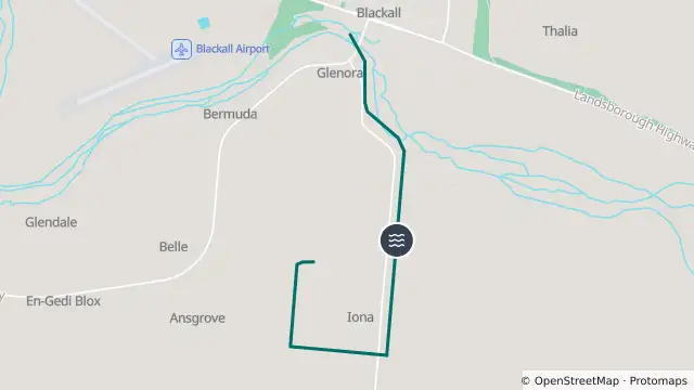 Map of Flooding — Ravensbourne Road — Blackall and nearby items