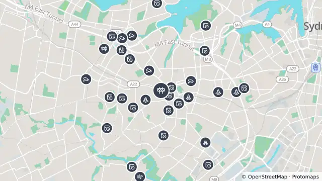 Map of Scheduled Roadwork Bridge Work — Grosvenor Crescent, Summer Hill and nearby items