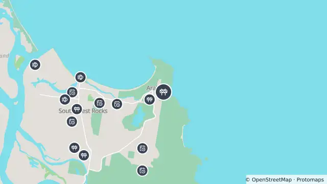 Map of Scheduled Roadwork — East Street, Arakoon and nearby items
