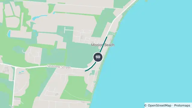 Map of Roadworks — El Arish   Mission Beach Road — Mission Beach and nearby items