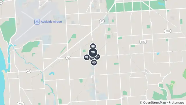 Map of Torrens To Darlington - Civil Works — South Road, Glandore and nearby items