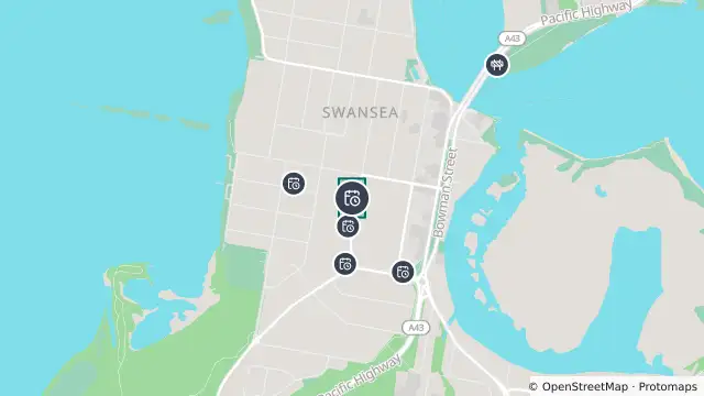 Map of Planned Power Outage — Swansea and nearby items