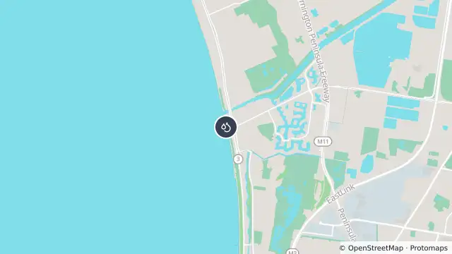 Map of Carrum Surf Life Saving Club and nearby items