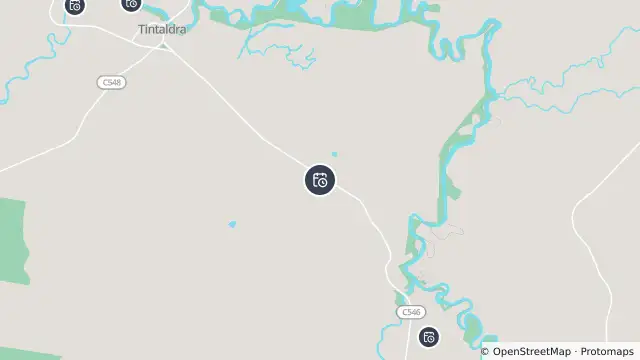 Map of Planned Power Outage — Tintaldra and nearby items