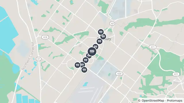 Map of Mowing — Salisbury Highway, Salisbury Downs and nearby items