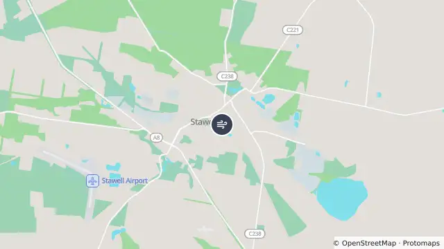 Map of Stawell and nearby items