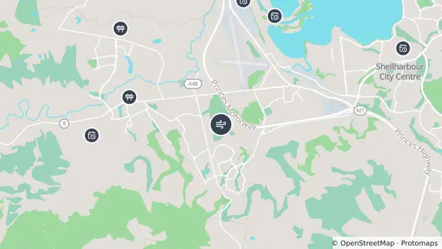 Map of Air Quality — Albion Park South and nearby items