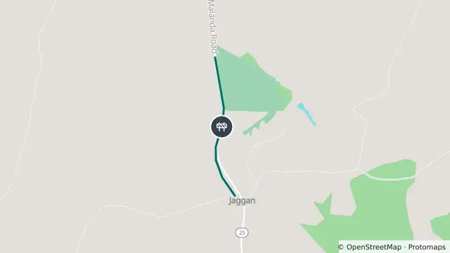 Map of Roadworks — Millaa Millaa Malanda Road — Jaggan and nearby items