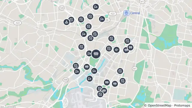 Map of Scheduled Roadwork Maintenance — Sydney Park Road, Alexandria To Erskineville and nearby items