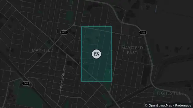 Map of Planned Power Outage — Mayfield and nearby items