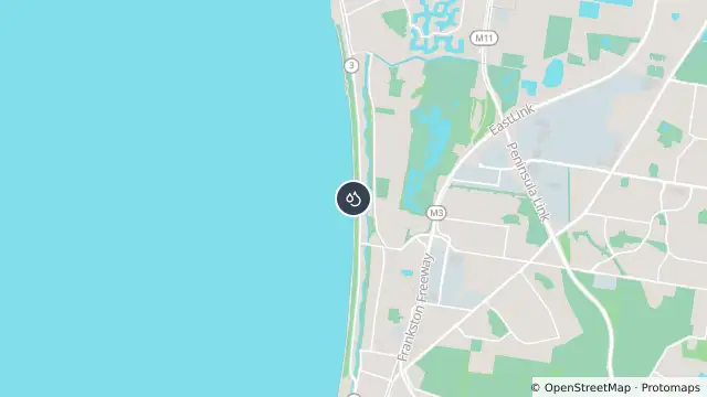 Map of Seaford and nearby items