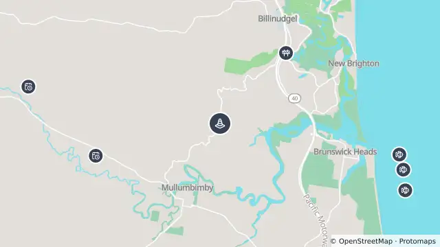 Map of Changed Traffic Conditions — Coolamon Scenic Drive, Mullumbimby and nearby items