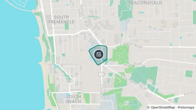 Map of Planned Power Outage — South Fremantle, Beaconsfield and nearby items