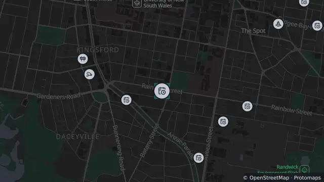 Map of Planned Power Outage — Kingsford and nearby items
