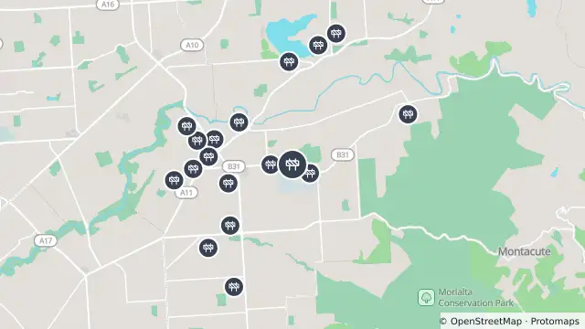 Map of Traffic Management — Gorge Road, Paradise and nearby items