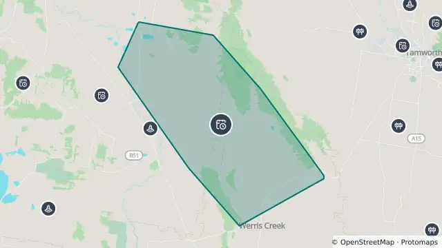 Map of Planned Power Outage — Incd-137899-R and nearby items