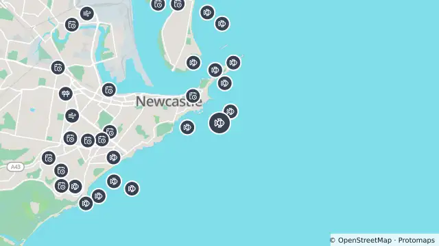 Map of Smart Drumline Location — Newcastle and nearby items