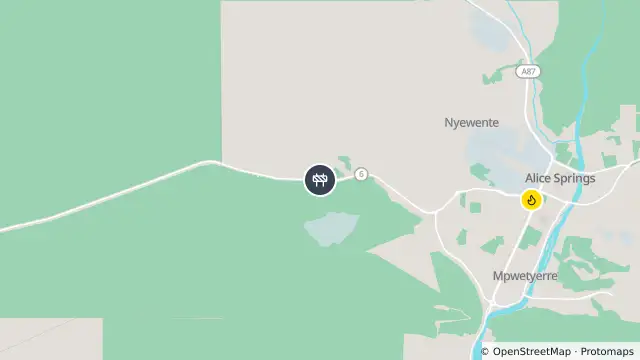 Map of Larapinta Drive — With Caution and nearby items