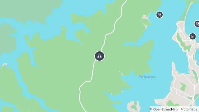 Map of West Head Road Cyclist Race — West Head Road, Ku-Ring-Gai Chase and nearby items
