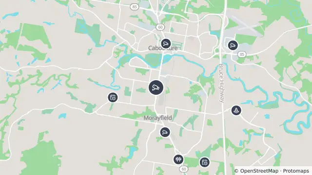 Map of Caboolture South - Morayfield Road & Torrens Road - North and nearby items