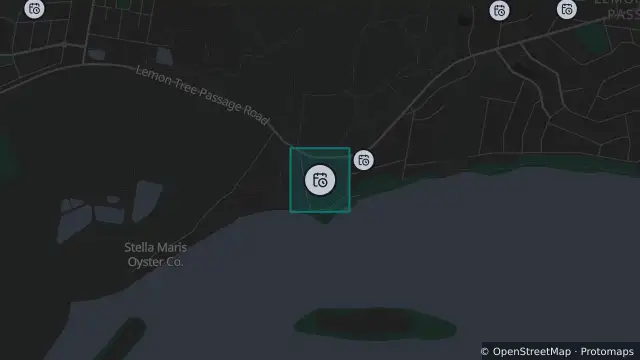 Map of Planned Power Outage — Lemon Tree Passage and nearby items