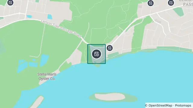 Map of Planned Power Outage — Lemon Tree Passage and nearby items