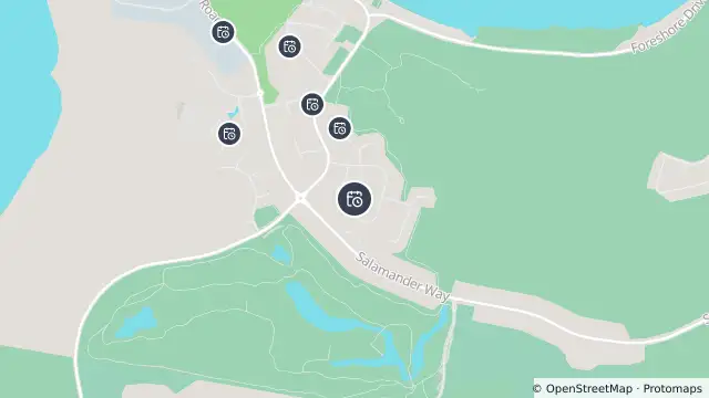 Map of Planned Power Outage — Salamander Bay and nearby items