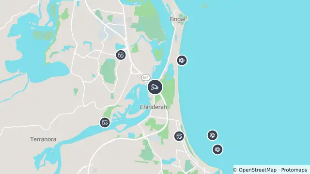 Map of Pacific Highway (Tweed Heads) and nearby items