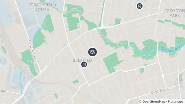 Map of Planned Power Outage — Belfield and nearby items