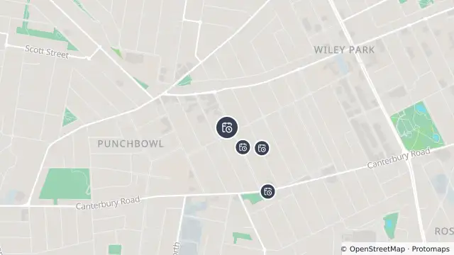 Map of Planned Power Outage — Punchbowl and nearby items
