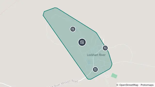 Map of Planned Power Outage — Lockhart River and nearby items