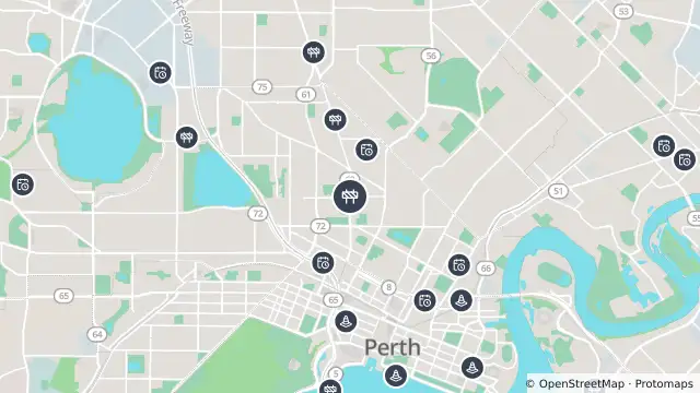 Map of Charles St And View St, North Perth - Maintenance 9am-3pm and nearby items