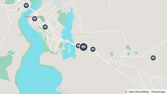 Map of Asphalt Works — Augusta Highway, Port Augusta and nearby items