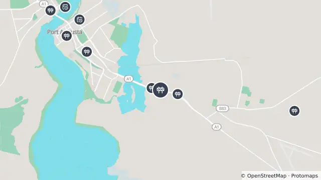 Map of Kerbing Installation — Augusta Highway, Port Augusta and nearby items