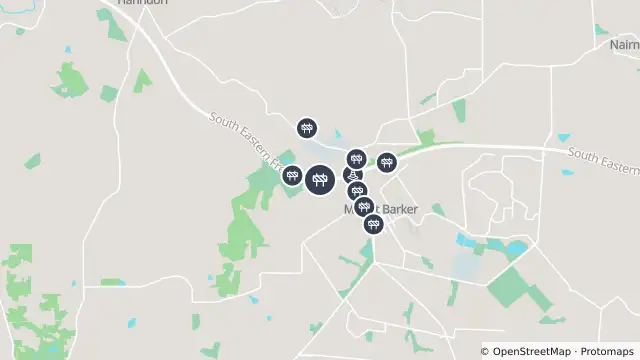 Map of Asphalt Works — South Eastern Freeway, Totness and nearby items