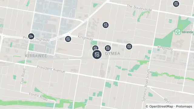Map of Planned Power Outage — Gymea and nearby items