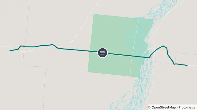 Map of Flooding — Tonkoro Road — Longreach / Stonehenge and nearby items