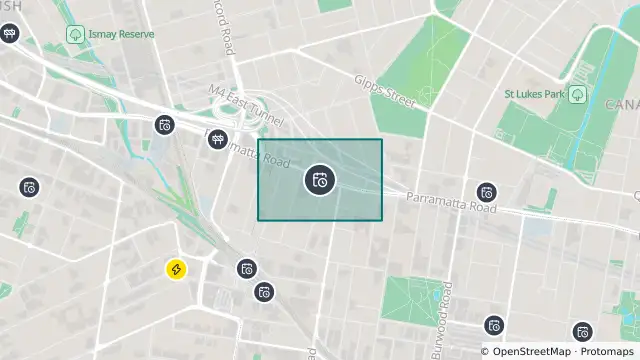 Map of Planned Power Outage — Burwood, Concord, Strathfield and nearby items