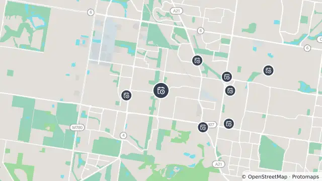 Map of Planned Power Outage — Cranbourne West and nearby items