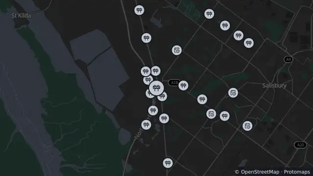 Map of Mowing — Bolivar Interchange Connector, Paralowie and nearby items
